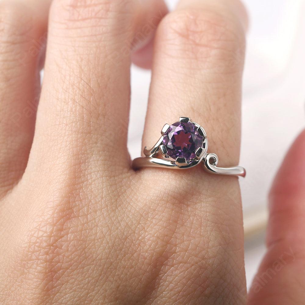 Vintage Amethyst Engagement Ring - Palmary