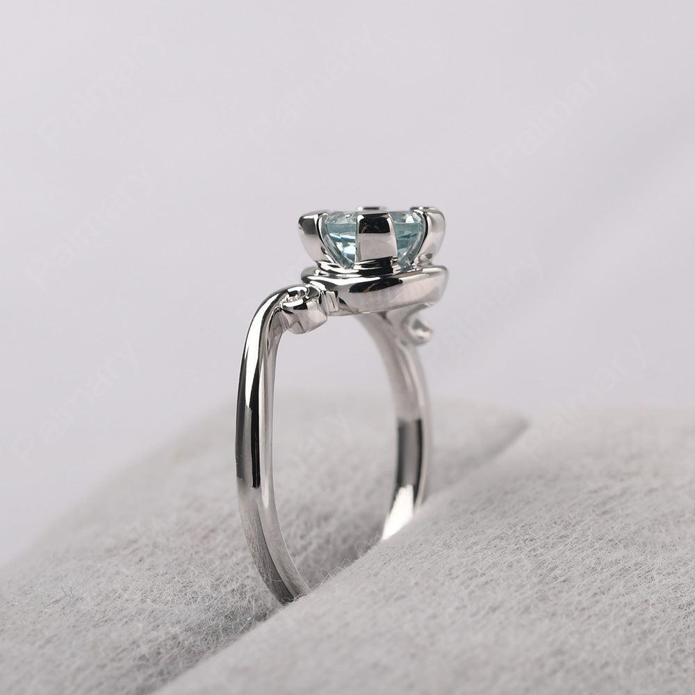 Vintage Aquamarine Engagement Ring - Palmary