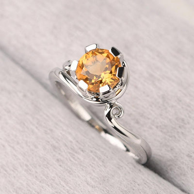 Vintage Citrine Engagement Ring - Palmary