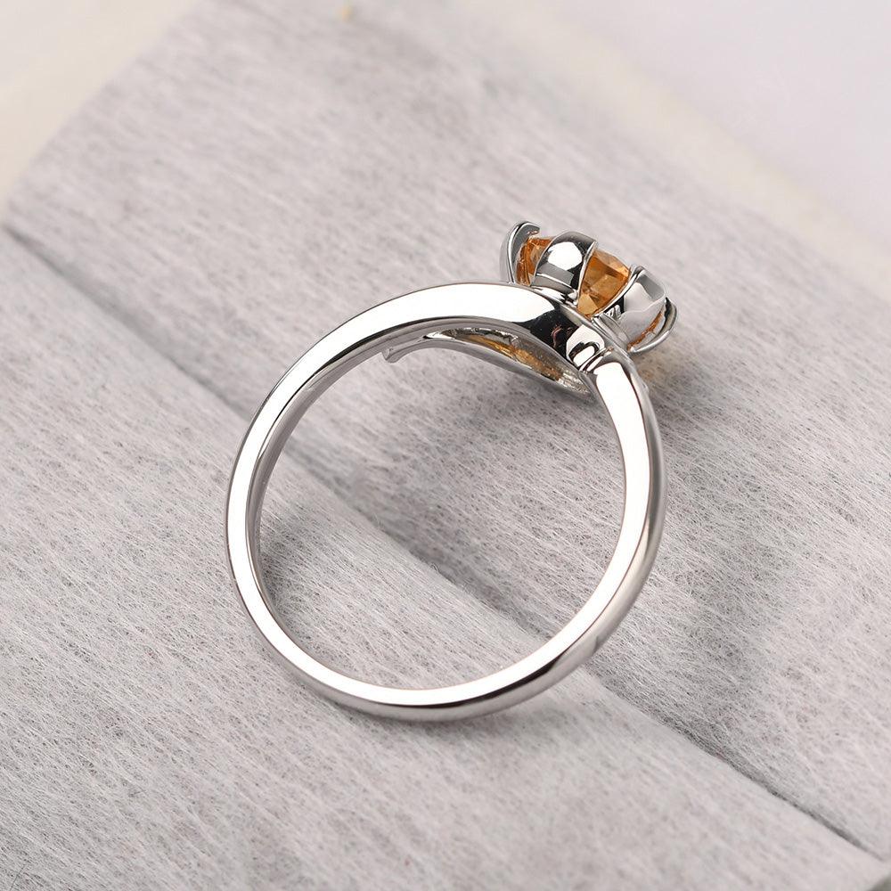 Vintage Citrine Engagement Ring - Palmary