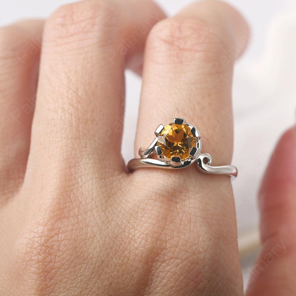 Vintage Citrine Engagement Ring - Palmary