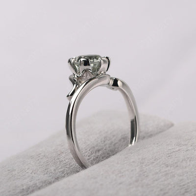 Vintage Green Amethyst Engagement Ring - Palmary
