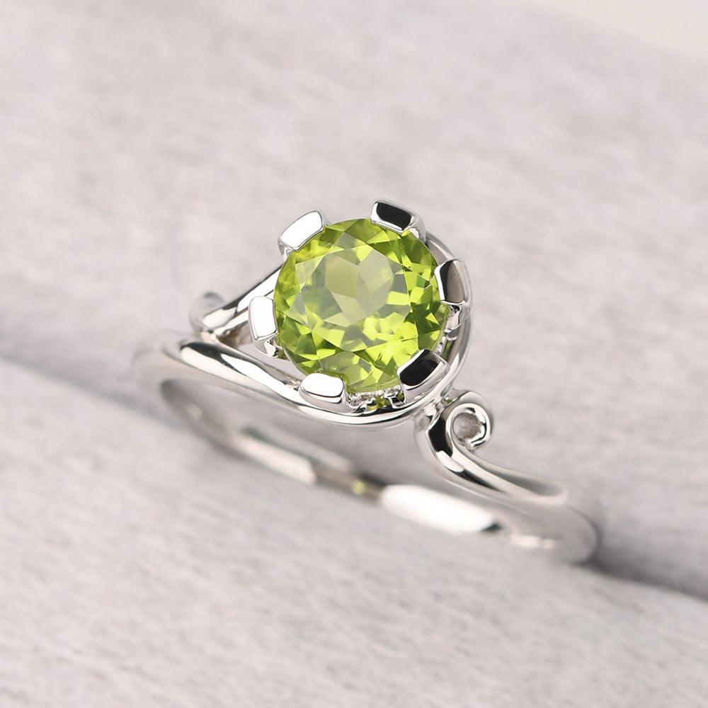 Vintage Peridot Engagement Ring - Palmary