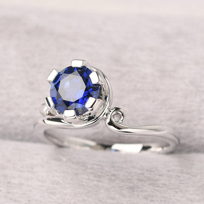 Vintage Sapphire Engagement Ring - Palmary