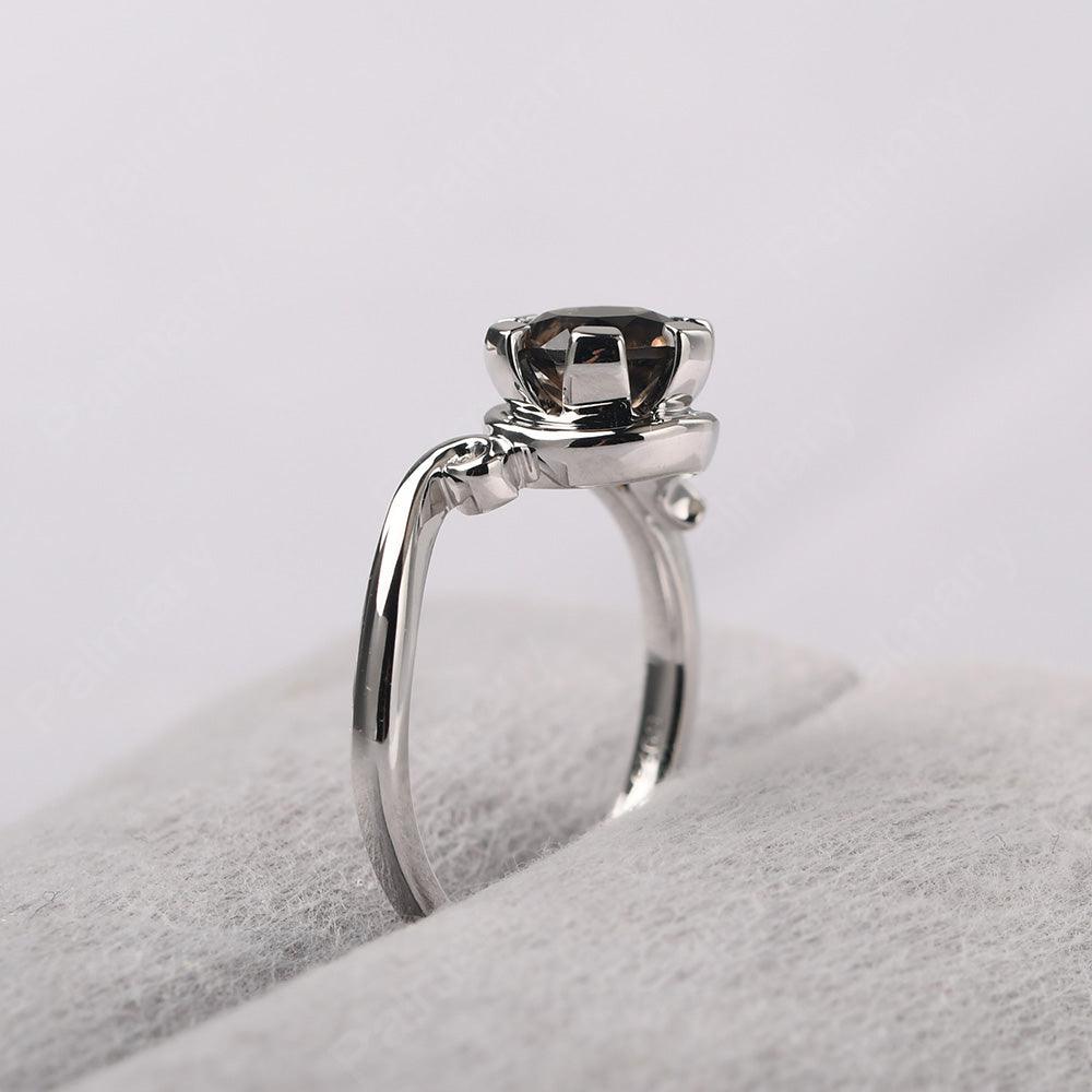 Vintage Smoky Quartz  Engagement Ring - Palmary