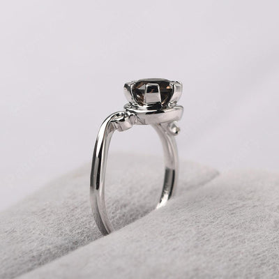 Vintage Smoky Quartz  Engagement Ring - Palmary