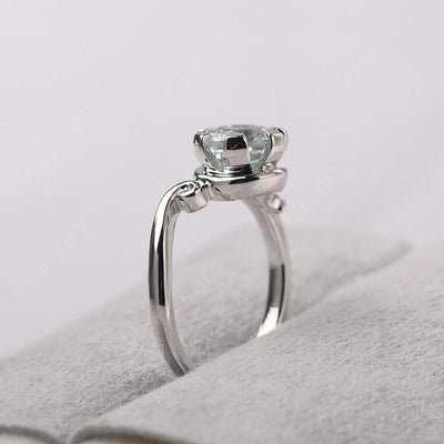 Vintage White Topaz Engagement Ring - Palmary