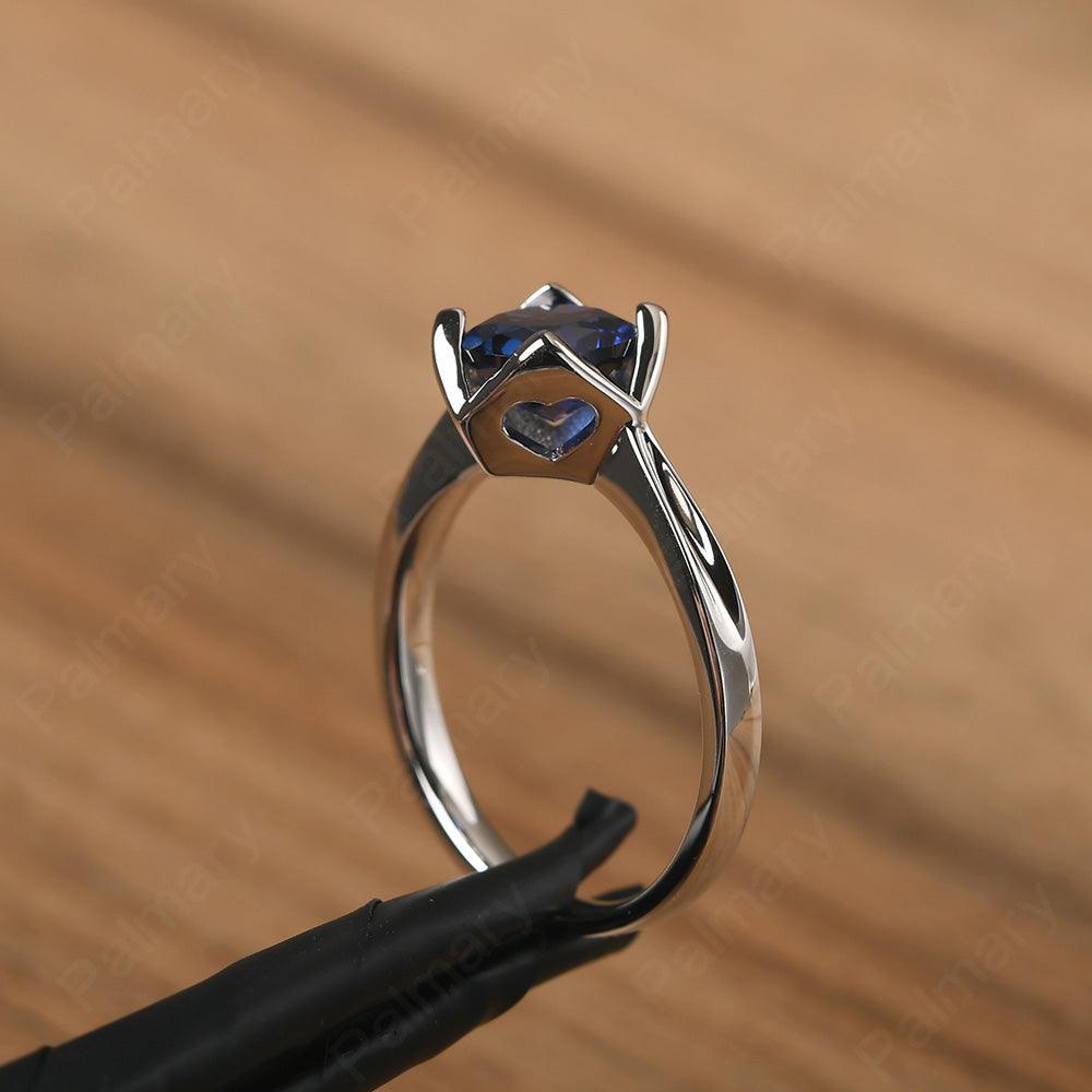 Round Cut Sapphire Irregular Ring - Palmary