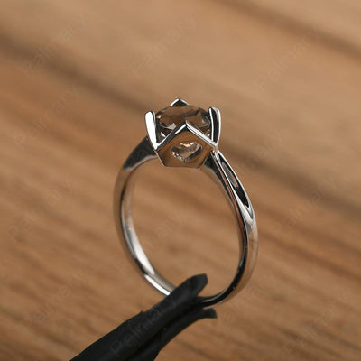 Round Cut Smoky Quartz  Irregular Ring - Palmary