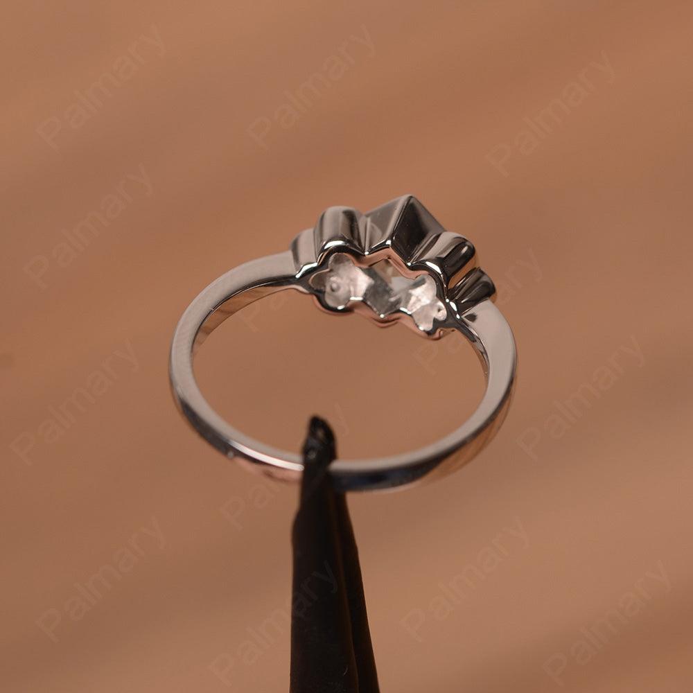 Vintage Square Cut Aquamarine Engagement Rings - Palmary