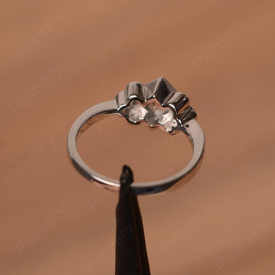 Vintage Square Cut Aquamarine Engagement Rings - Palmary
