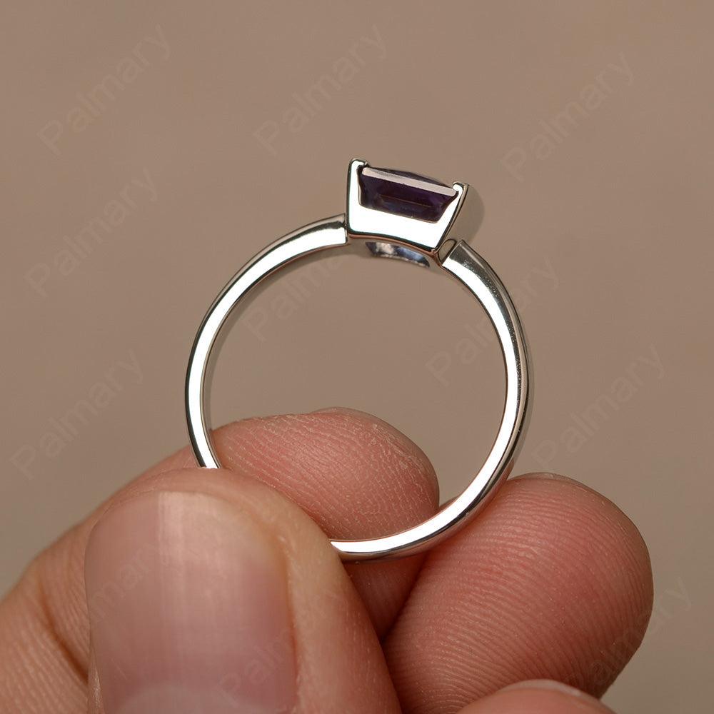 Minimalism Alexandrite Solitaire Rings - Palmary