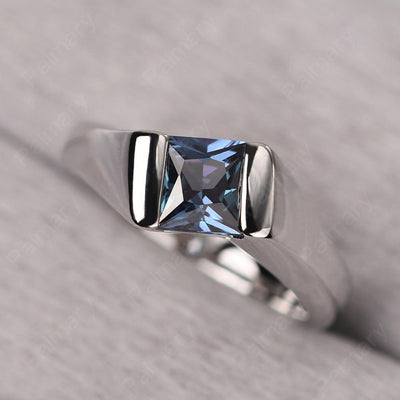 Princess Alexandrite Ring For Men - Palmary