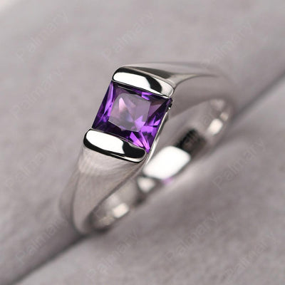 Princess Amethyst Ring For Men - Palmary