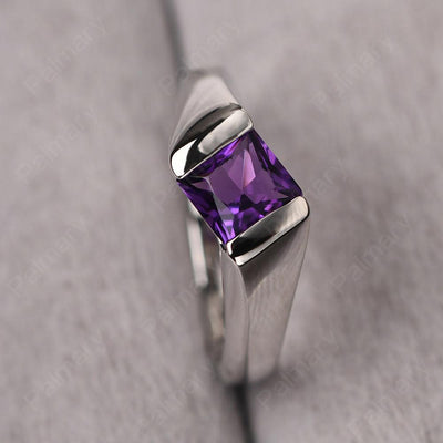 Princess Amethyst Ring For Men - Palmary