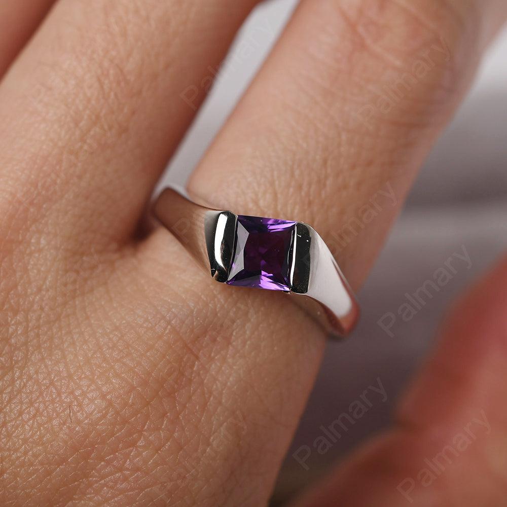 Princess Amethyst Ring For Men - Palmary