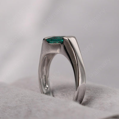 Princess Emerald Ring For Men - Palmary