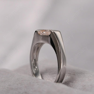 Princess Morganite Ring For Men - Palmary