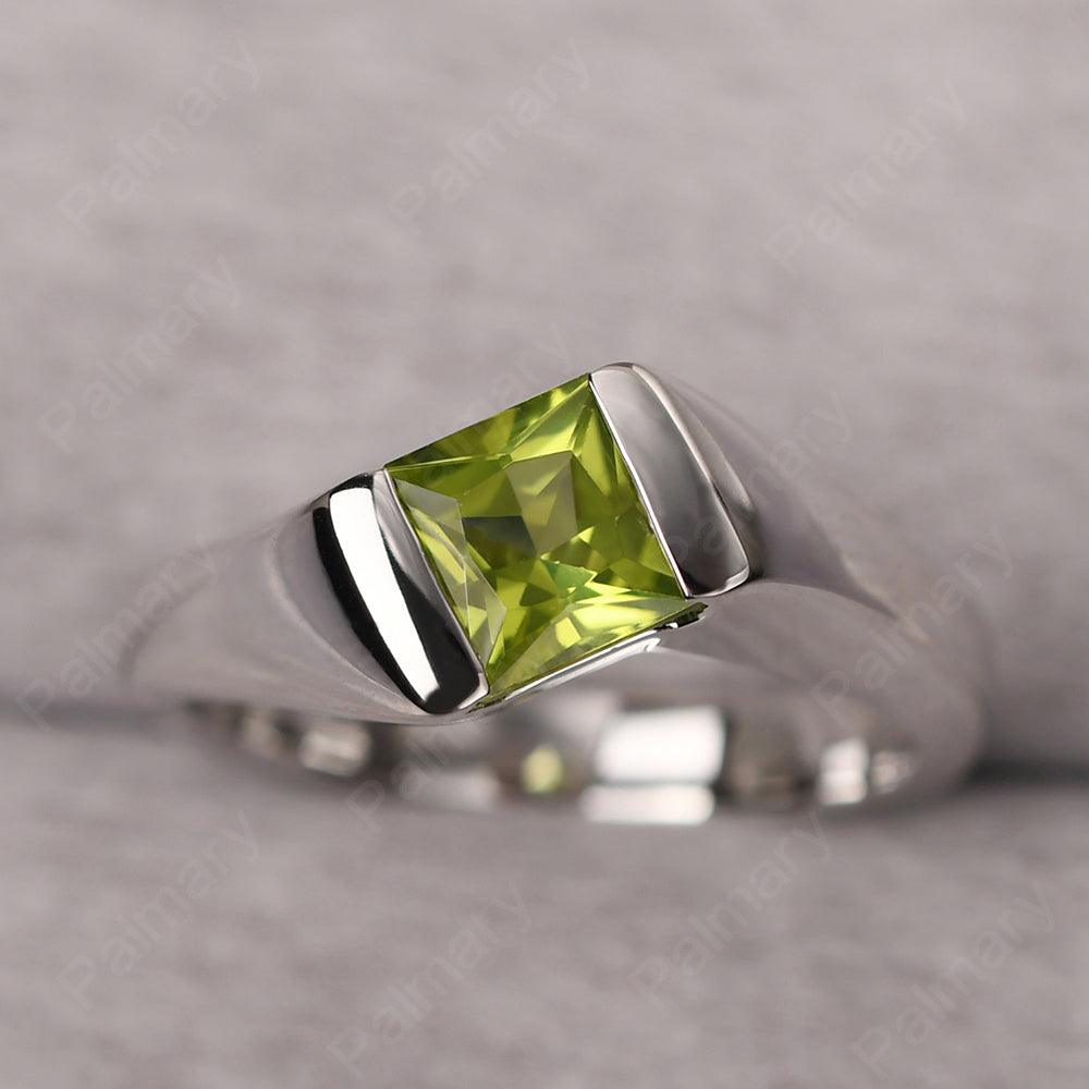 Princess Peridot Ring For Men - Palmary