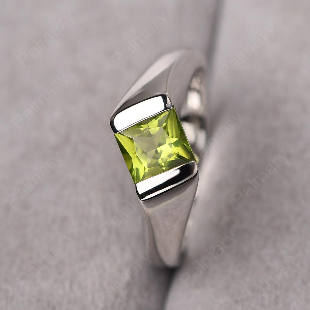 Princess Peridot Ring For Men - Palmary