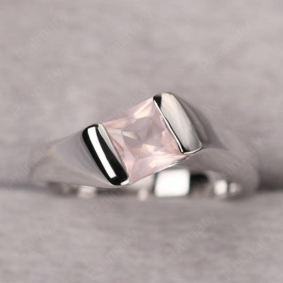 Princess Rose Quartz Ring For Men - Palmary