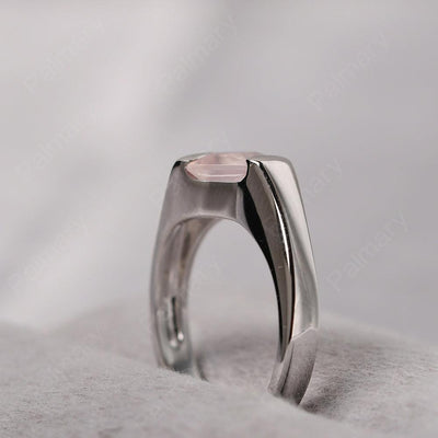Princess Rose Quartz Ring For Men - Palmary