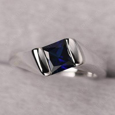 Princess Sapphire Ring For Men - Palmary
