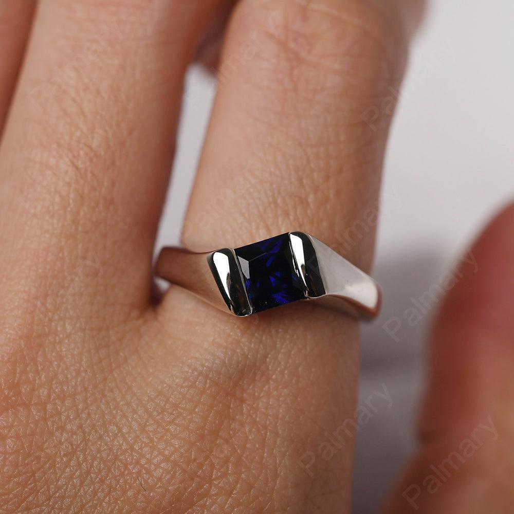 Princess Sapphire Ring For Men - Palmary