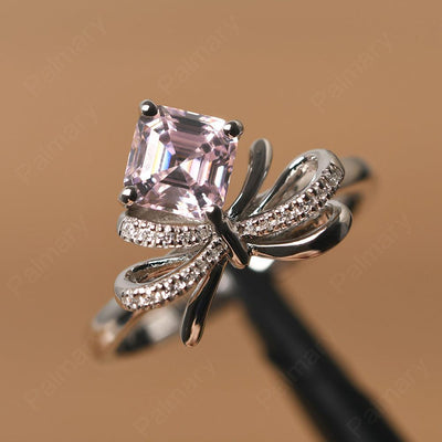 Asscher Cut Cubic Zirconia Ring Sterling Silver - Palmary