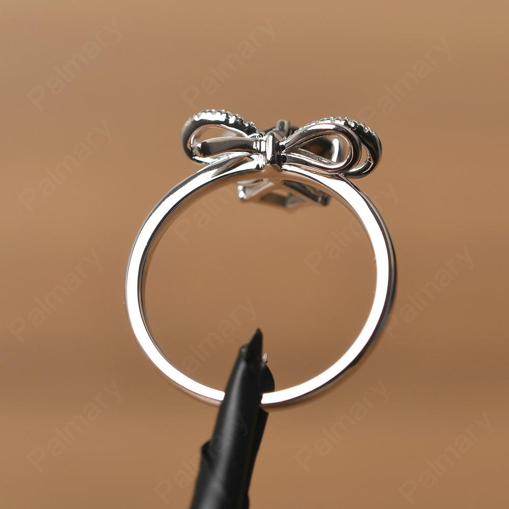 Asscher Cut Smoky Quartz  Ring Sterling Silver - Palmary