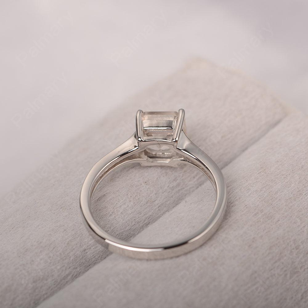 Asscher Cut Morganite Engagement Rings - Palmary