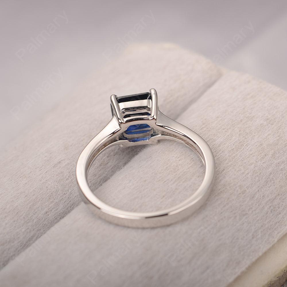 Asscher Cut Sapphire Engagement Rings - Palmary