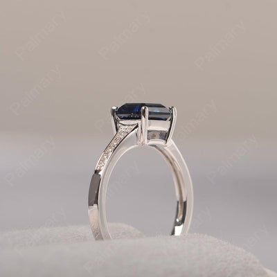 Asscher Cut Sapphire Engagement Rings - Palmary