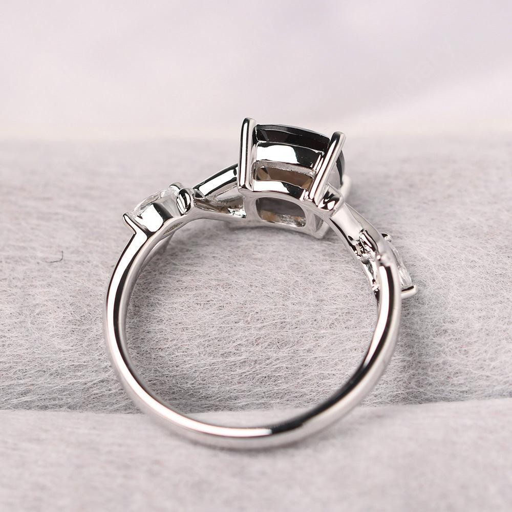 Cushion Cut Smoky Quartz  Ring Sterling Silver - Palmary