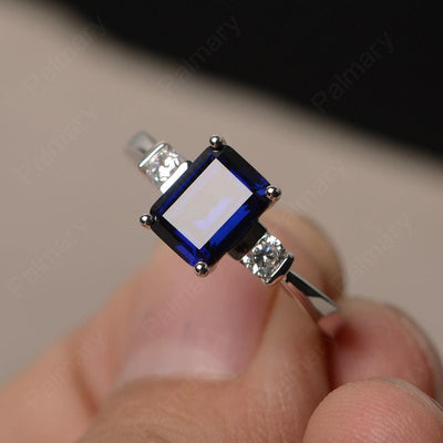 Emerald Cut Sapphire Engagement Ring - Palmary