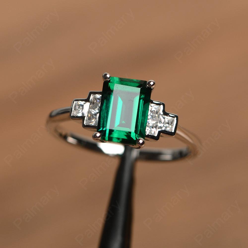 Emerald Cut Emerald Rings - Palmary