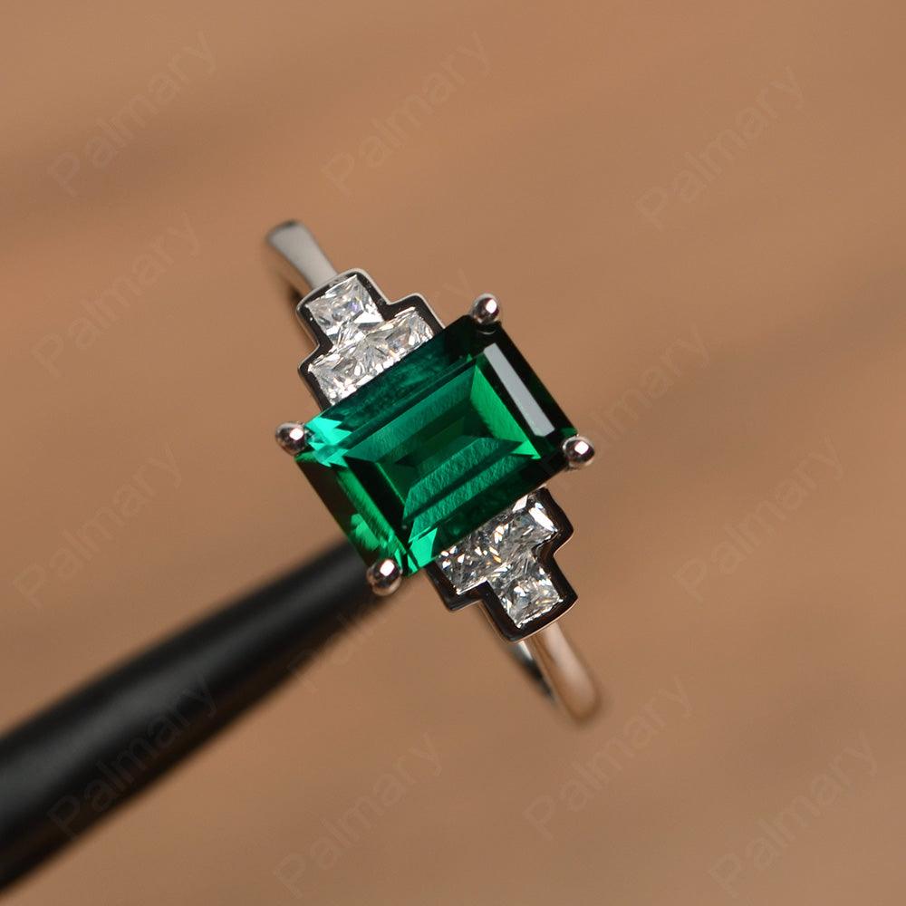 Emerald Cut Emerald Rings - Palmary
