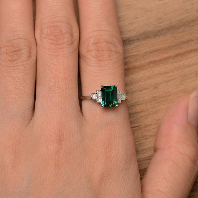 Emerald Cut Emerald Rings - Palmary