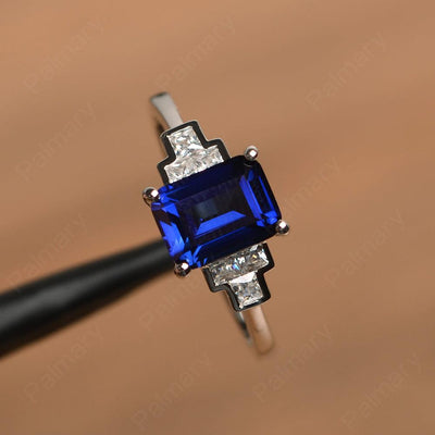 Emerald Cut Sapphire Rings - Palmary