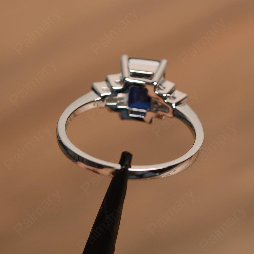 Emerald Cut Sapphire Rings - Palmary
