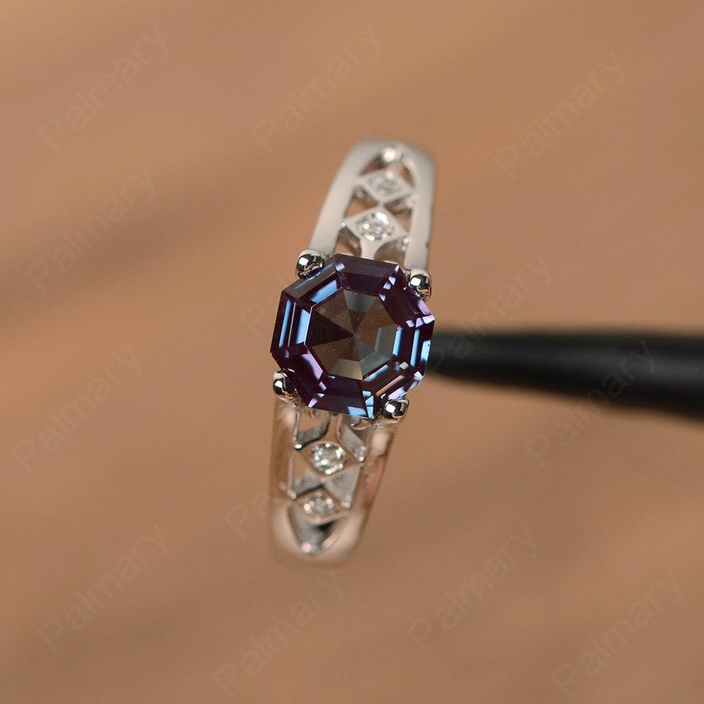 Vintage Octagon Cut Alexandrite Rings - Palmary