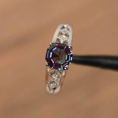 Vintage Octagon Cut Alexandrite Rings - Palmary