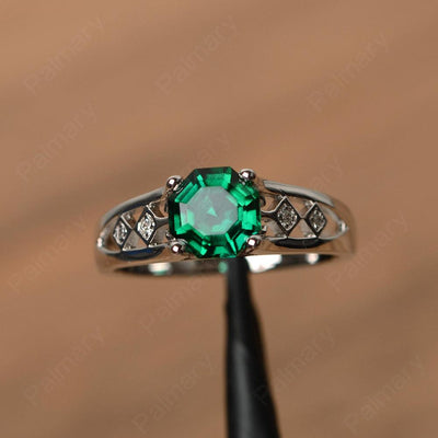 Vintage Octagon Cut Emerald Rings - Palmary