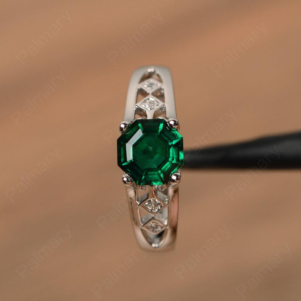 Vintage Octagon Cut Emerald Rings - Palmary