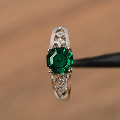 Vintage Octagon Cut Emerald Rings - Palmary