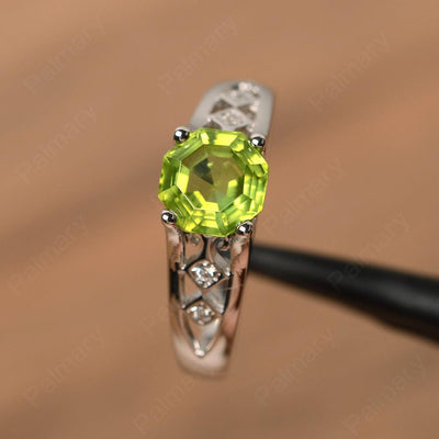 Vintage Octagon Cut Peridot Rings - Palmary