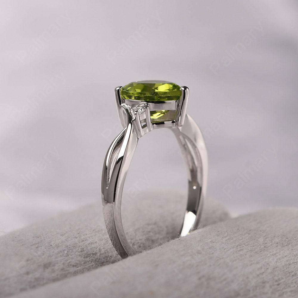 Heart Shaped Peridot Promise Ring - Palmary