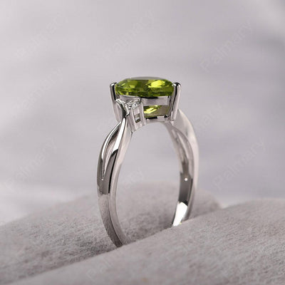 Heart Shaped Peridot Promise Ring - Palmary