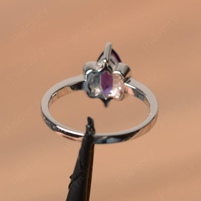 Marquise Cut Amethyst Engagement Rings - Palmary