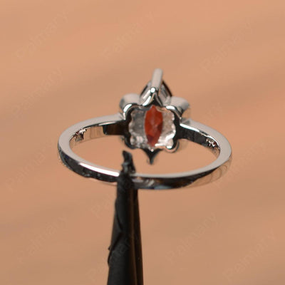 Marquise Cut Garnet Engagement Rings - Palmary